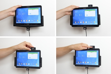 Brodit Holder med nøkkellås, Samsung Galaxy Tab 4 10.1 SM-T530/SM-T531/SM-T535