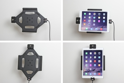 Brodit Holder med nøkkel-lås, Apple iPad Air 2 (A1566, A1567)/Pro 9.7 (A1673, A1674, A1675)