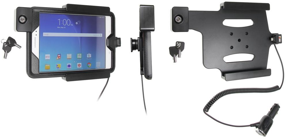 Brodit Holder med nøkkel-lås, Samsung Galaxy Tab A 8.0 (2015) SM-T350 