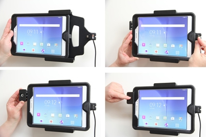 Brodit Holder med nøkkel-lås, Samsung Galaxy Tab A 9.7 