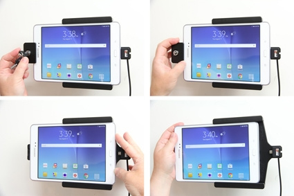 Brodit Holder med nøkkel-lås, Samsung Galaxy Tab A 8.0 (2015) SM-T350 