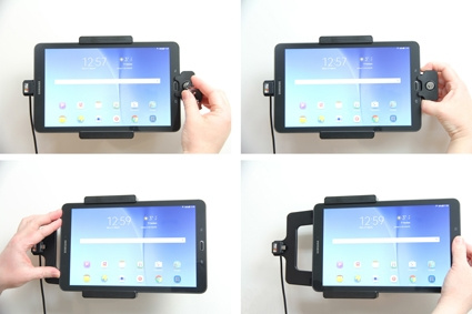 Brodit Holder med nøkkel-lås, Samsung Galaxy Tab E 9.6 
