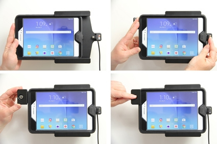 Brodit Holder med nøkkel-lås, Samsung Galaxy Tab A 8.0 (2015) SM-T350 