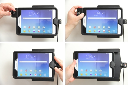 Brodit Holder med nøkkel-lås, Samsung Galaxy Tab A 8.0 (2015) SM-T350 