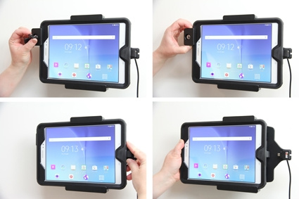 Brodit Holder med nøkkel-lås, Samsung Galaxy Tab A 9.7 