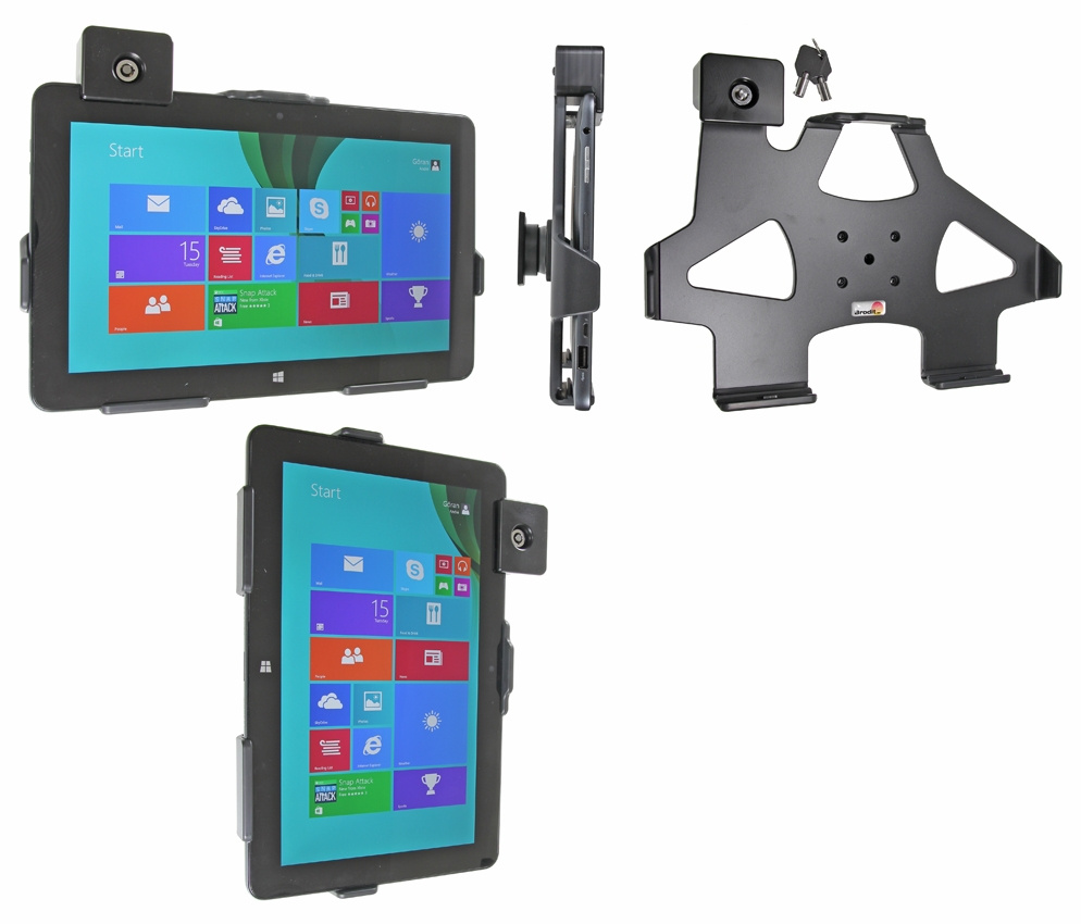 Brodit Holder med nøkkellås, Dell Venue 11 Pro (Model 5130)/Pro, New (Model 7140)