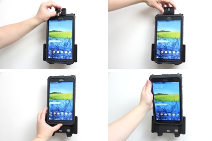 Brodit Holder med nøkkel-lås, Samsung Galaxy Tab Active 8.0 SM-T365 