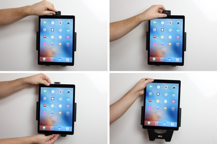 Brodit Holder med nøkkel-lås, Apple iPad Pro 12.9 (A1584, A1652, A1670, A1671) 