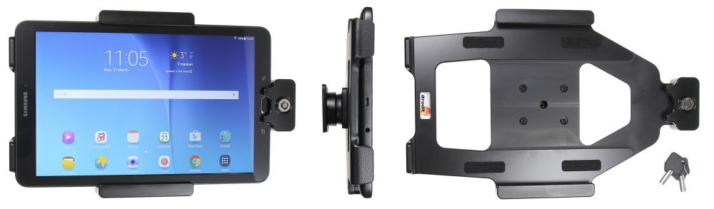 Brodit Holder med nøkkellås, Samsung Galaxy Tab E 9.6 