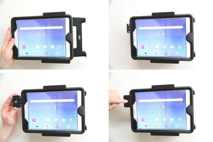 Brodit Holder med nøkkel-lås, Samsung Galaxy Tab A 9.7 