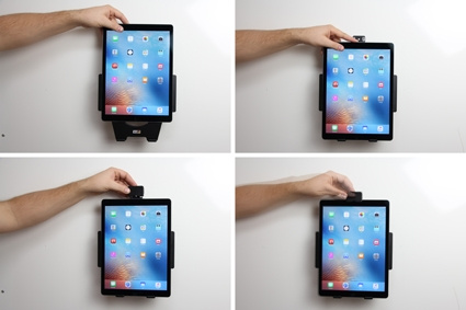 Brodit Holder med fjær-lås, Apple iPad Pro 12.9 (A1584, A1652, A1670, A1671) 