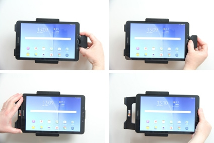 Brodit Holder med fjær-lås, Samsung Galaxy Tab E 9.6 