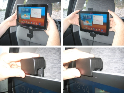 Brodit Holder med fjær-lås, Samsung Galaxy Tab 10.1 GT-P7500 