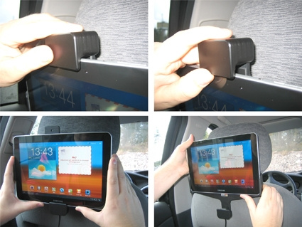 Brodit Holder med fjær-lås, Samsung Galaxy Tab 10.1 GT-P7500 