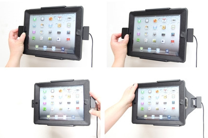 Brodit Holder med fjær-lås, Apple iPad 3rd Gen (A1416, A1430, A1403) 