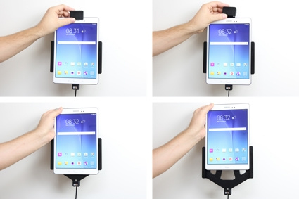 Brodit Holder med fjær-lås, Samsung Galaxy Tab A 9.7 