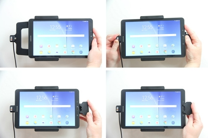 Brodit Holder med fjær-lås, Samsung Galaxy Tab E 9.6 