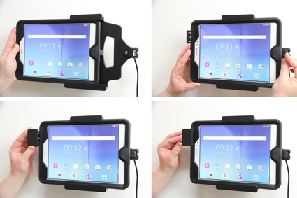 Brodit Holder med fjær-lås, Samsung Galaxy Tab A 9.7 