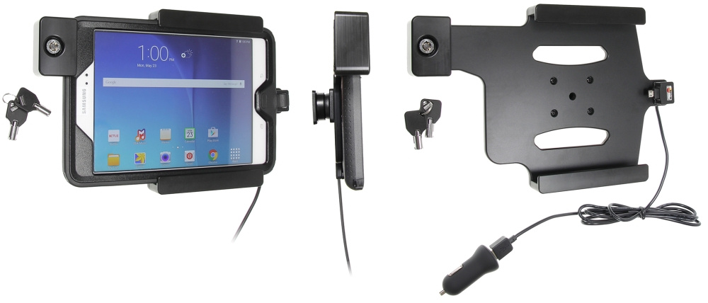 Brodit Holder med nøkkel-lås, Samsung Galaxy Tab A 8.0 (2015) SM-T350 