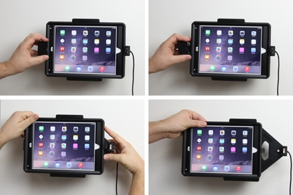 Brodit Holder med fjær-lås, Apple iPad Air 2 (A1566, A1567) 