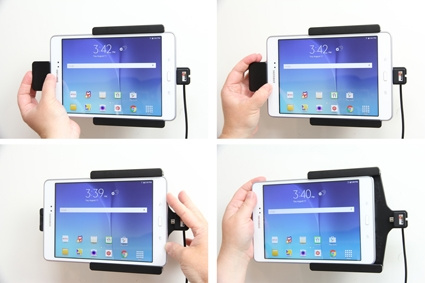 Brodit Holder med fjær-lås, Samsung Galaxy Tab A 8.0 (2015) SM-T350 