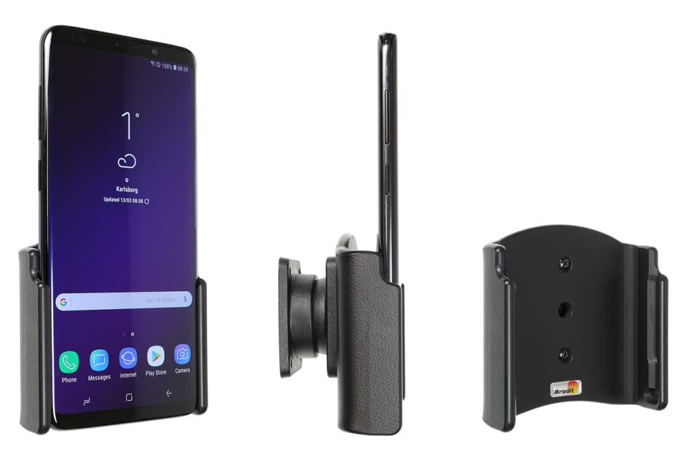 Brodit Passiv holder med kuleledd, Samsung Galaxy S9+ 