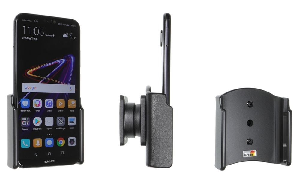 Brodit Passiv holder med kuleledd, Huawei P20 Lite 