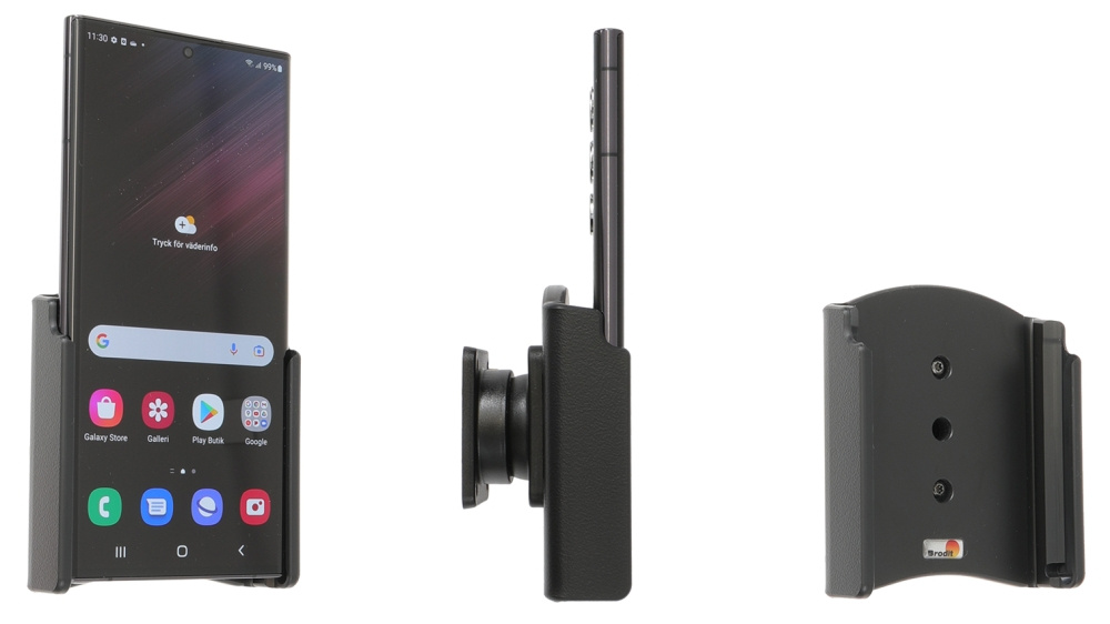 Brodit Passiv holder med kuleledd, Samsung Galaxy S22 Ultra 5G (SM-S908B/SM-S908B/DS) 
