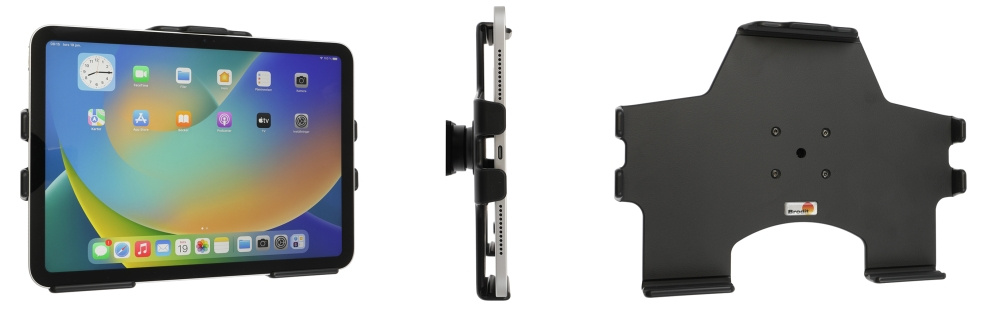 Brodit Passiv holder med kuleledd, Apple iPad 10th Gen (A2696, A2757, A2777)/2025 A16 (A3354, A3355, A3356)