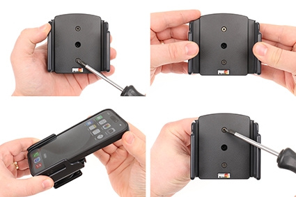 Brodit Passiv holder med kuleledd, Apple iPhone 15/15 Pro/16/16 Pro/16e