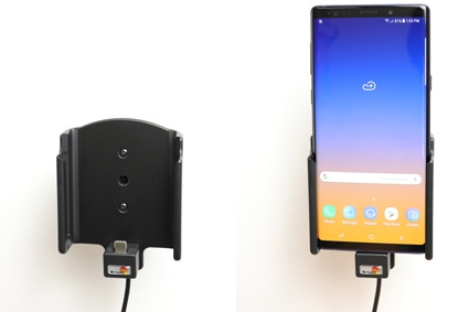 Brodit Aktiv holder med cigarettkontakt, Samsung Galaxy Note 9 
