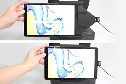 Brodit Aktiv holder med cigarettkontakt, Samsung Galaxy Tab A 10.5 SM-T590/SM-T595 