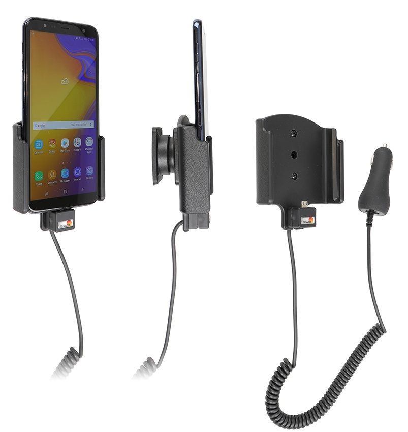 Brodit Aktiv holder med cigarettkontakt, Samsung Galaxy J4+ (SM-J415) 