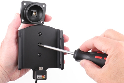 Brodit Aktiv holder med cigarettkontakt, Samsung Galaxy A10 (SM-A105) 