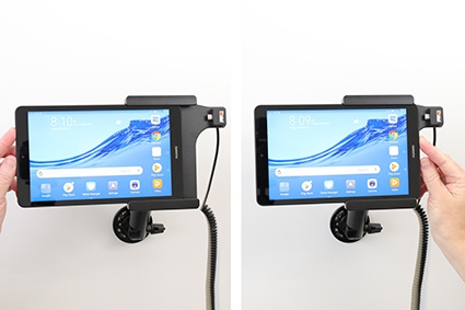 Brodit Aktiv holder med cigarettkontakt, Huawei MediaPad M5 Lite 8