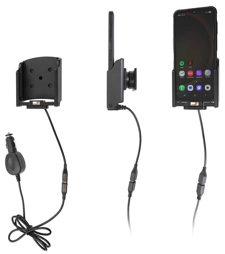 Brodit Aktiv holder med sigarettenhet, Samsung Galaxy XCover 7 Pro SM-G766