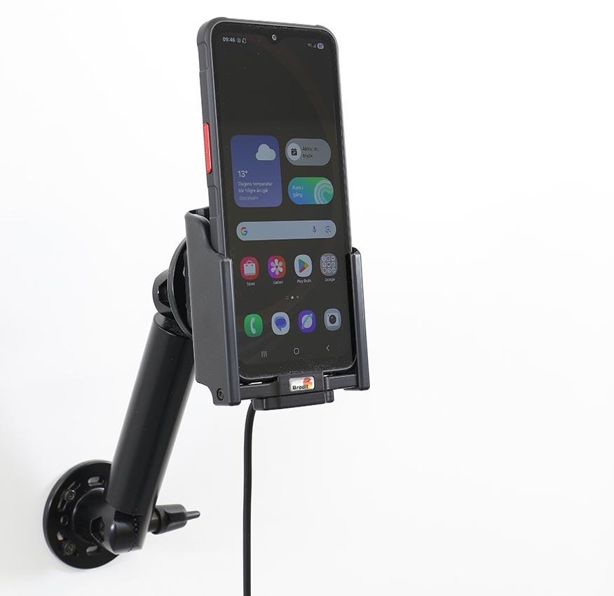 Brodit Aktiv holder med sigarettenhet, Samsung Galaxy XCover 7 Pro SM-G766