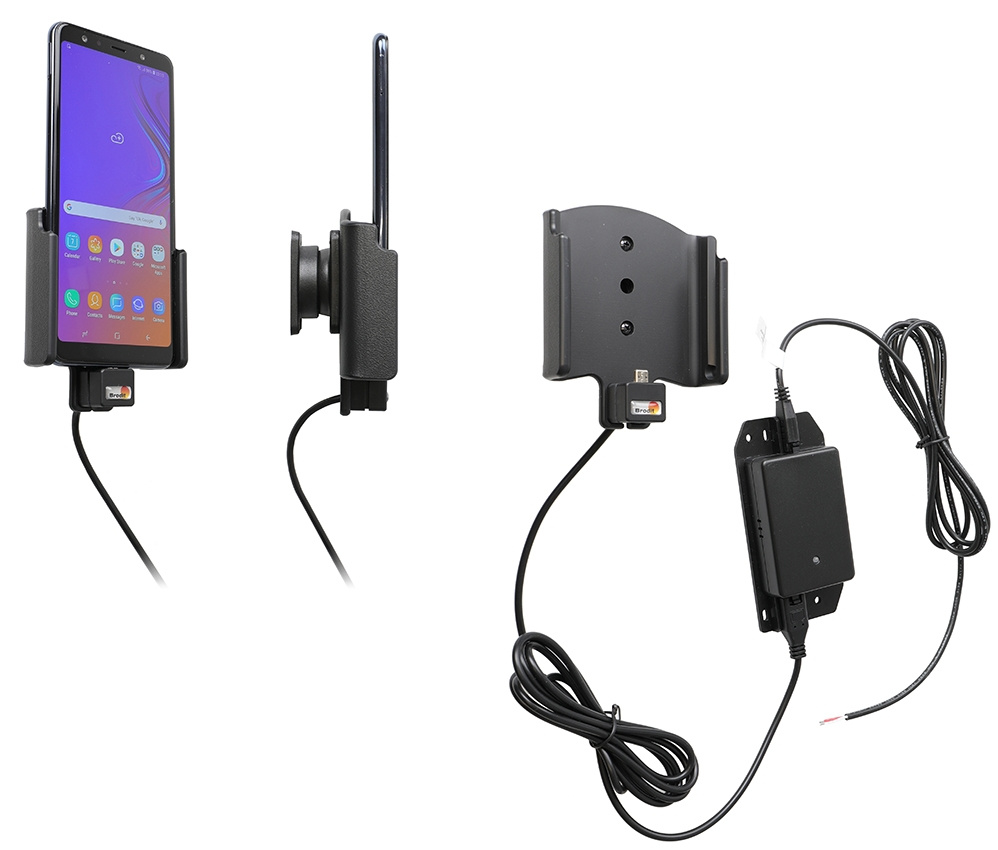 Brodit Aktiv holder for fast montering, Samsung Galaxy A7 2018 (SM-A750) 