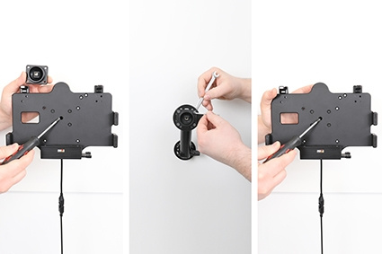 Brodit Aktiv holder for fast installasjon, Samsung Galaxy Tab Active 3 SM-T570/SM-T575/5 SM-X300/SM-X306B