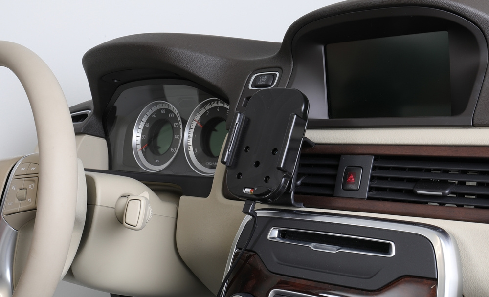 Brodit Qi trådløs aktiv mobilholder med billader, Apple iPhone 12