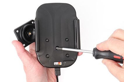 Brodit Qi trådløs aktiv holder for fast montering, Apple iPhone 12/12 Pro