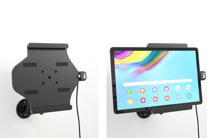 Brodit Aktiv holder med USB-kabel og cigarettadapter, Samsung Galaxy Tab S5e 10.5 SM-T720/SM-T725 