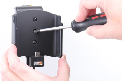 Brodit Aktiv holder med USB-kabel og cigarettadapter, Samsung Galaxy Note 10+ 5G/SM-N975