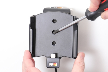 Brodit Aktiv holder med USB-kabel og cigarettadapter, Samsung Galaxy Xcover Pro SM-G715 