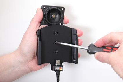 Brodit Aktiv holder med USB-kabel og cigarettadapter, Samsung Galaxy Xcover Pro SM-G715 