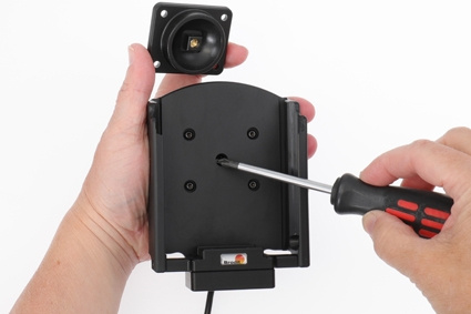 Brodit Aktiv holder med USB-kabel og cigarettadapter, Samsung Galaxy Xcover Pro SM-G715 