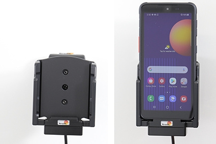 Brodit Aktiv holder med USB-kabel og cigarettadapter, Samsung Galaxy Xcover 5 