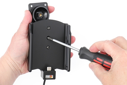 Brodit Aktiv holder med USB-kabel og cigarettadapter, Samsung Galaxy A52 SM-A52F/DS/A52S 5G SM-A528B. SM-A528B/DS