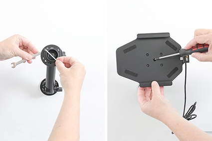 Brodit Aktiv holder med USB-kabel og cigg-adapter, Samsung Galaxy Tab A7 Lite SM-T220/SM-T225 