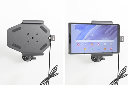 Brodit Aktiv holder med USB-kabel og cigg-adapter, Samsung Galaxy Tab A7 Lite SM-T220/SM-T225 